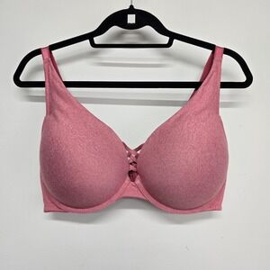 Torrid Curve Bra Womens‎ 40DD Rose Heathered Lattice Strappy Casual Comfort